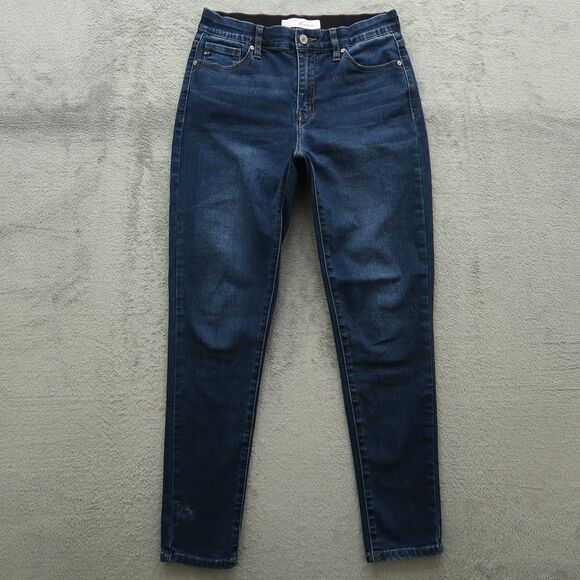 KanCan Jeans Junior's Size 7/27 Blue Mid-Rise Skinny Denim Pants 28" Inseam - Picture 1 of 16